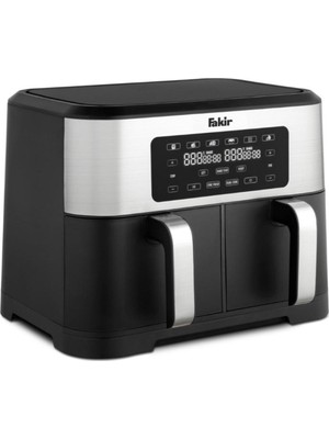Fakir Premium Chefry Yağsız Sıcak Hava Fritözü 8,5 L Çift Hazneli Yüksek Güçlü Hızlı Isınma Kolay Temizlik
