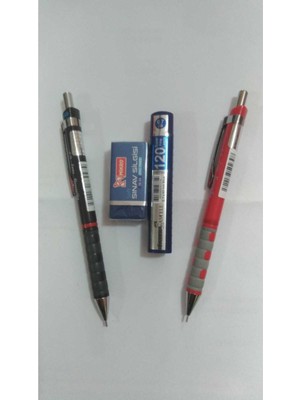 Rotring Tikky Okul Seti 0.7 mm 2 Kalem + 1 Silgi +1 Adet 120 Li Uç
