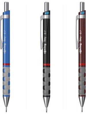 Rotring Tikky Versatil Kalem 0.7 mm Metal Gövde Mavi Siyah Bordo Renkli Doldurulabilir Kalem