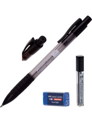 Faber-Castell Sınav/eskiz Versatil Kalem Siyah + Kalem Ucu + Silgi