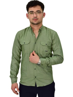 Erkek Spor Likralı Gömlek BGL-ST04343
