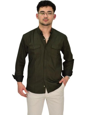 Erkek Spor Likralı Gömlek BGL-ST04343