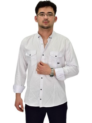 Erkek Spor Likralı Gömlek BGL-ST04343