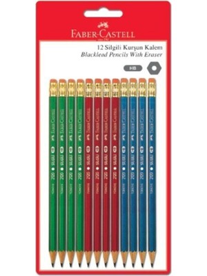 Faber-Castell Silgili Kurşun Kalem 12'li Paket