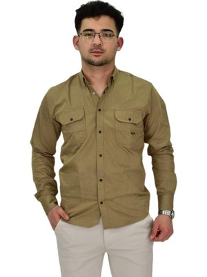 Erkek Spor Likralı Gömlek BGL-ST04343