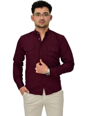 Erkek Spor Likralı Gömlek BGL-ST04343