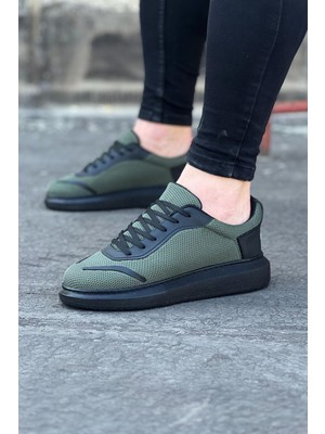Asfstore  WG019 Haki Triko Erkek Casual Ayakkabı