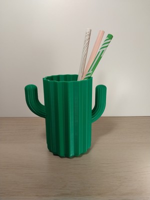 Kaktüs Kalemlik - Ofis Masaüstü Organizer - Makyaj Fırçalığı - Çocuk Çalışma Odası