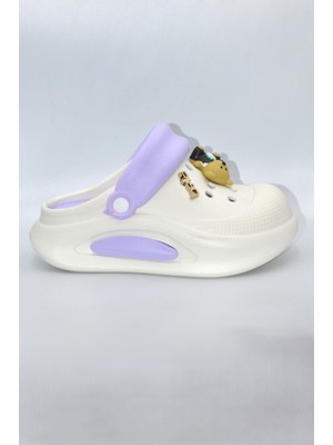 Shoemix Dolgu Taban Kadın Lila Eva Terlik ( Bir Beden Büyük Alınız )