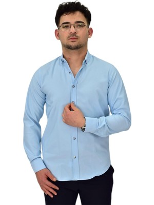 Erkek Likralı Spor Silim Fit Gömlek BGL-ST04326