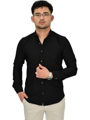 Erkek Likralı Spor Silim Fit Gömlek BGL-ST04326