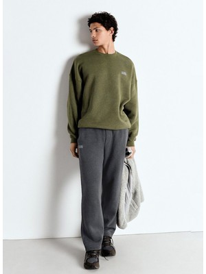 American Vintage Lastikli Bel Standart Koyu Gri Erkek Eşofman Altı MDOV05CE25CASU