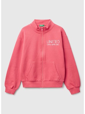 Benetton Kız Çocuk Fuşya Sweatshırt