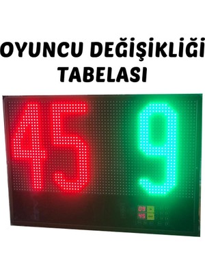 Sanec Profesyonel Hakem Oyuncu Değişikliği Tabelası