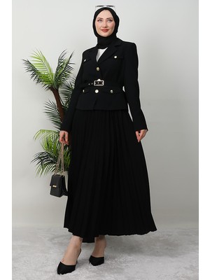 Giza Store Gold Detay Etekli Takım Siyah