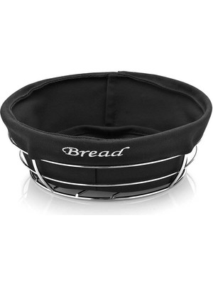 Biradlı Yuvarlak Bezli Ekmek Sepeti