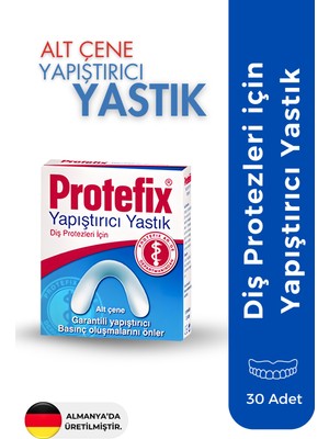 Protefix Diş Protezleri İçin Alt Çene Yapıştırıcı Yastık 30 Adet İnce Dokulu Koruma Sağlar