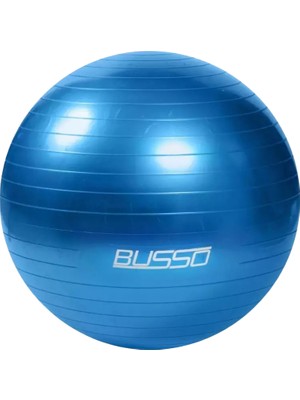 Busso 65 cm Mavi Pilates Topu Tekil Olarak Kullanıma Uygun Fitness ve Aerobik İçin İdeal