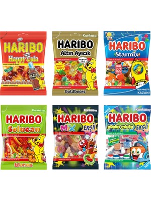 Haribo 80 gr 6 Lı Karma Paket