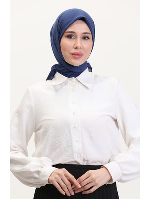 Sefa Merve Candyy Soft Eşarp 19097-04 Lacivert