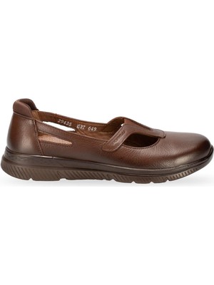 Forelli 29435-G Sole Taba Kadın Hakiki Deri Ayakkabı