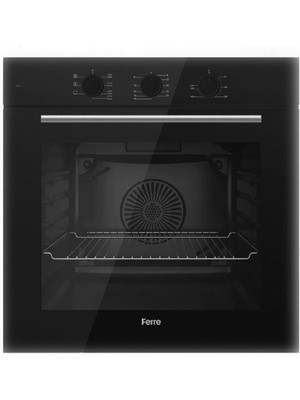 Ferre QBL62CS Siyah Ankastre Fırın