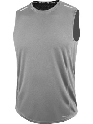 Erkek Nem Emici Hızlı Kuruma Atletik Teknik Performans Sporcu Sıfır Kol T-Shirt Drıfıt-Sıfırkol