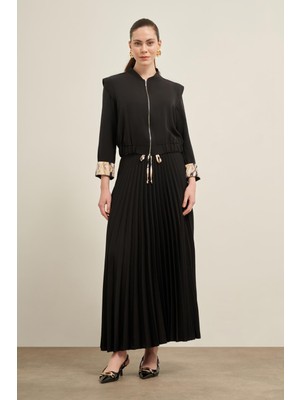FTZ Women Kadın Plise Etekli Takım  Siyah 31024