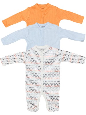 Tiffany Baby Striped Theme 3'Lü Patikli Tulum 53040