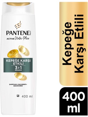 Pantene Kepek Karsıtı 3'ü 1 Arada Şampuan 400Ml