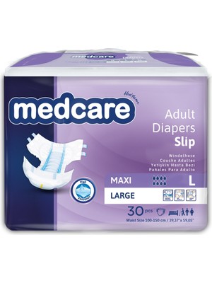 Medcare Maxi Bel Bantlı Hasta Bezi 8 Damla Large Büyük Boy L Beden 30'lu Paket