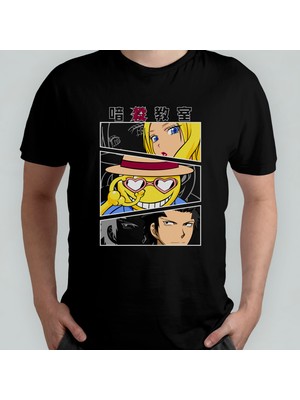 Pixxa Assassination Classroom Unisex %100 Pamuklu Bisiklet Yaka T-Shirt Model 1