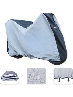 Gp Kompozit Universal Büyük Boy Motosiklet Brandası Gri