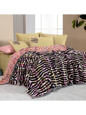 Sarev Lole Multicolor Çift Kişilik %100 Pamuk İpliği Boyalı Pike Takımı