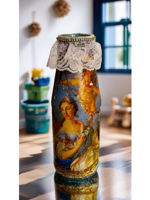 Romana  Handmade Şişe Şamdan