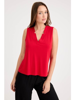 V Yaka Sıfır Kol Bluz