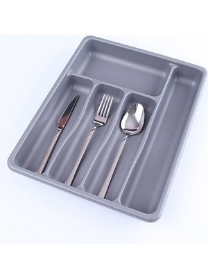 Gri - 5 Bölmeli Çekmece Içi Kaşıklık 36X29X5CM (4604)