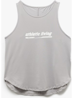 Koton Baskılı Kolsuz Bisiklet Yaka Sporcu Atleti