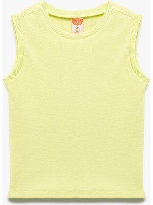 Koton Pamuklu Ribanalı Bisiklet Yaka Kolsuz Basic Atlet