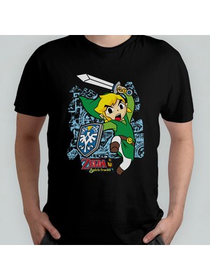 Pixxa The Legend Of Zelda - Link Unisex %100 Pamuklu Bisiklet Yaka T-Shirt Model 3