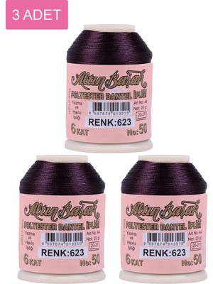 3 Adet  Oya ve Dantel İpi 20 gr  No: 623