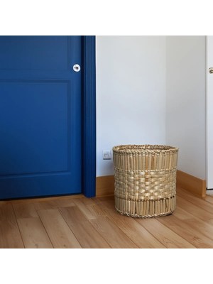 Hakici Home Hakici Özel Üretim Çok Amaçlı Saksılık Doğal El Yapımı Hasır Saksı 25 Cm