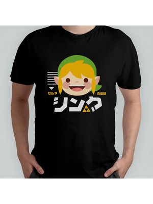 Pixxa The Legend Of Zelda - Link Unisex %100 Pamuklu Bisiklet Yaka T-Shirt Model 4