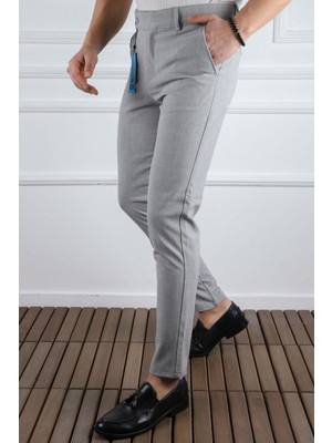 Classics Men Erkek Düz Kesim Kaliteli Esnek Likralı Bilek Boy Kumaş PANTOLON-7202