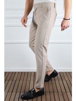 Classics Men Erkek Düz Kesim Kaliteli Esnek Likralı Bilek Boy Kumaş PANTOLON-7202
