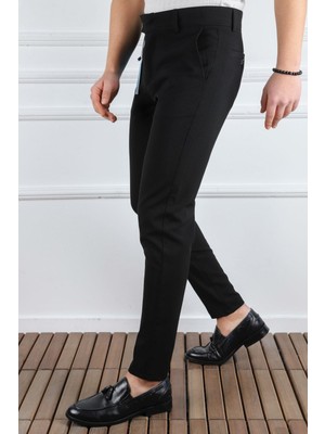 Classics Men Erkek Düz Kesim Kaliteli Esnek Likralı Bilek Boy Kumaş PANTOLON-7202