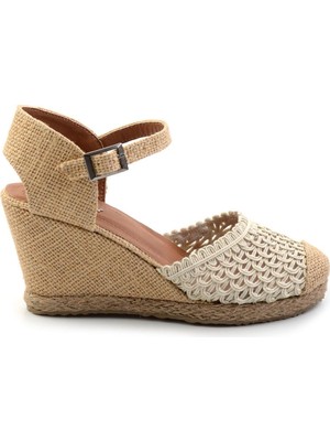 Bambi Bej  Kadın Espadril K01874414028