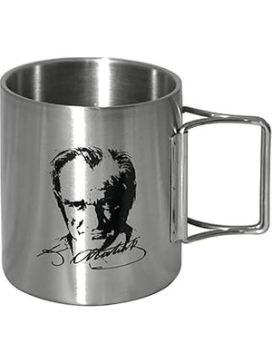 Orcamp Katlanır Saplı Çelik Bardak Atatürk OUT-1800