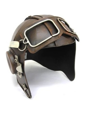 Dekoratif Metal Pilot Kaskı