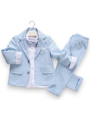 Erkek Bebek Ceketli Papyonlu Takım Elbise